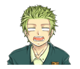 The student uniform boys sticker #4989113