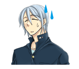 The student uniform boys sticker #4989117