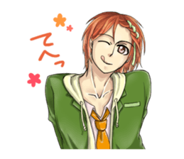 The student uniform boys sticker #4989118