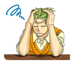 The student uniform boys sticker #4989120