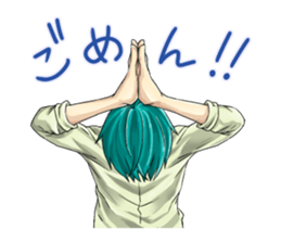 The student uniform boys sticker #4989127