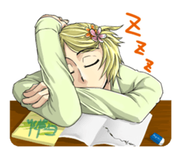 The student uniform boys sticker #4989130