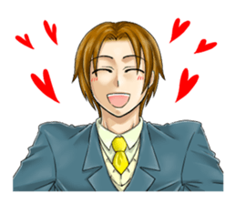 The student uniform boys sticker #4989131