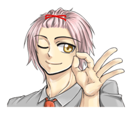 The student uniform boys sticker #4989134