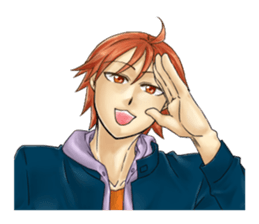 The student uniform boys sticker #4989135