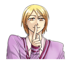 The student uniform boys sticker #4989138