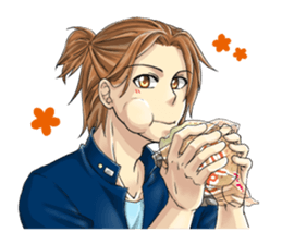 The student uniform boys sticker #4989139