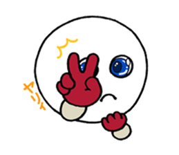 White circle sticker #4989189