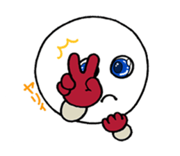 White circle sticker #4989189