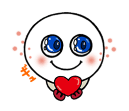 White circle sticker #4989206