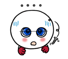 White circle sticker #4989221