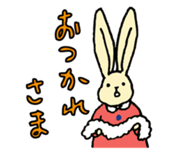 a little cute rabbit and his friends sticker #4989686