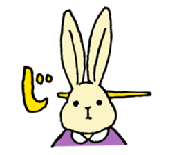 a little cute rabbit and his friends sticker #4989693