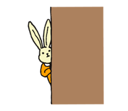 a little cute rabbit and his friends sticker #4989698