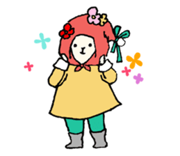 a little cute rabbit and his friends sticker #4989705