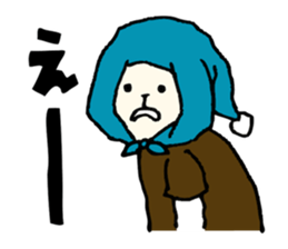 a little cute rabbit and his friends sticker #4989708