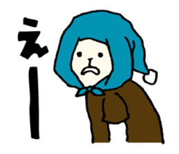 a little cute rabbit and his friends sticker #4989708