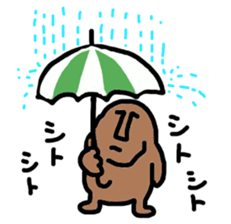 Moai-Face "Brown" sticker #4990062