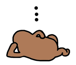 Moai-Face "Brown" sticker #4990072