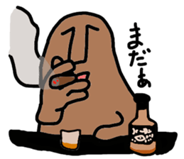 Moai-Face "Brown" sticker #4990077