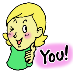 Girl talking sticker by hirotama