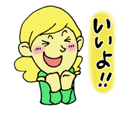 Girl talking sticker sticker #4990440