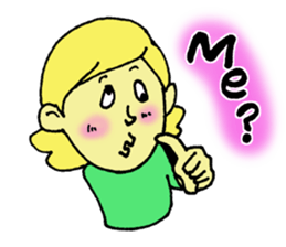 Girl talking sticker sticker #4990444