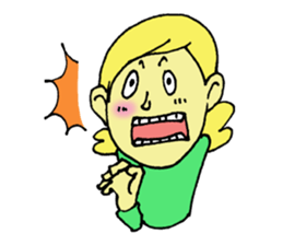 Girl talking sticker sticker #4990449