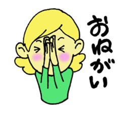 Girl talking sticker by hirotama sticker #4990450