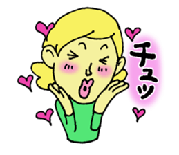 Girl talking sticker sticker #4990452