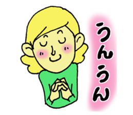 Girl talking sticker sticker #4990454