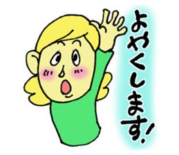 Girl talking sticker sticker #4990459