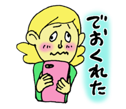 Girl talking sticker sticker #4990464