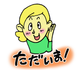 Girl talking sticker sticker #4990471