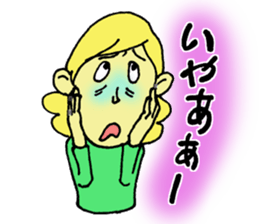 Girl talking sticker sticker #4990476