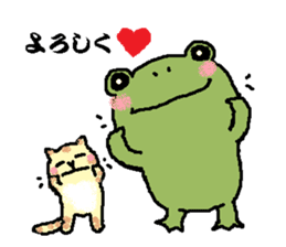 Frog and Cat sticker #4990578