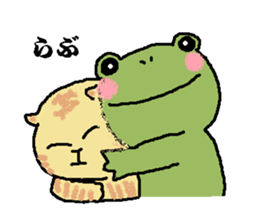 Frog and Cat sticker #4990580