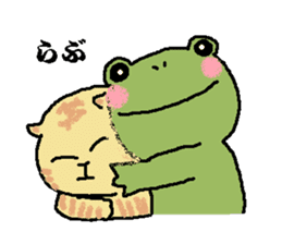 Frog and Cat sticker #4990580