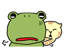 Frog and Cat sticker #4990586