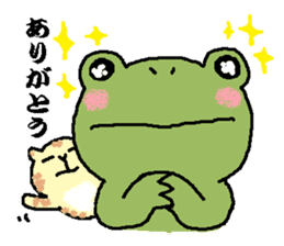 Frog and Cat sticker #4990591