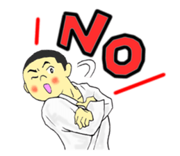 Shine! Judo boy sticker #4991044