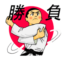 Shine! Judo boy sticker #4991050