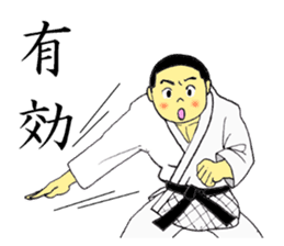 Shine! Judo boy sticker #4991057