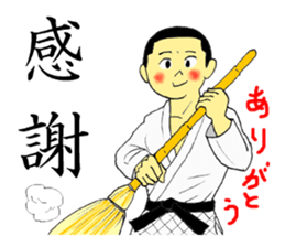 Shine! Judo boy sticker #4991060