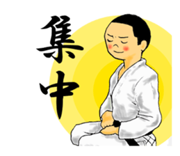 Shine! Judo boy sticker #4991061