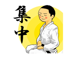 Shine! Judo boy sticker #4991061