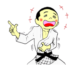 Shine! Judo boy sticker #4991076