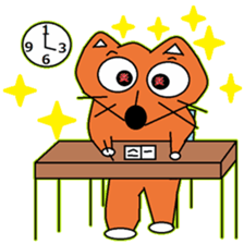 Sticker of Mr. KI of a fox sticker #4991874