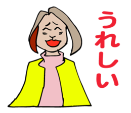 A rabbit is advising to her colleague. sticker #4991889