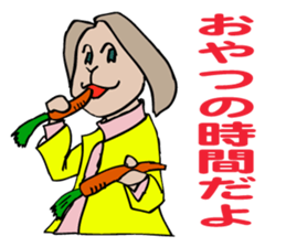 A rabbit is advising to her colleague. sticker #4991893